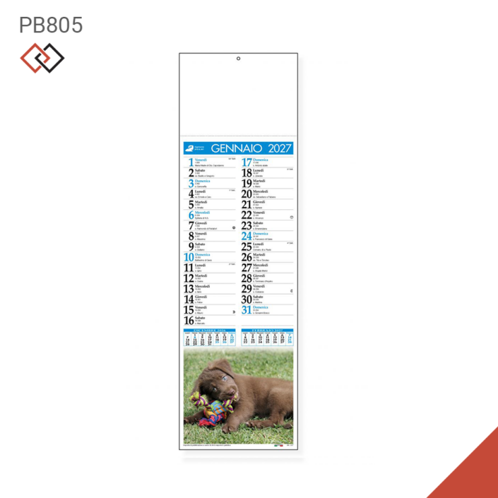 pb805 2027 calendari agende personalizzati