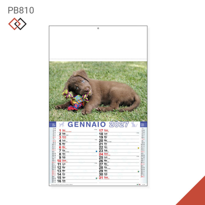 pb810 2027 calendari agende personalizzati