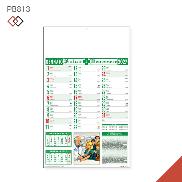 pb813 2027 calendari agende personalizzati