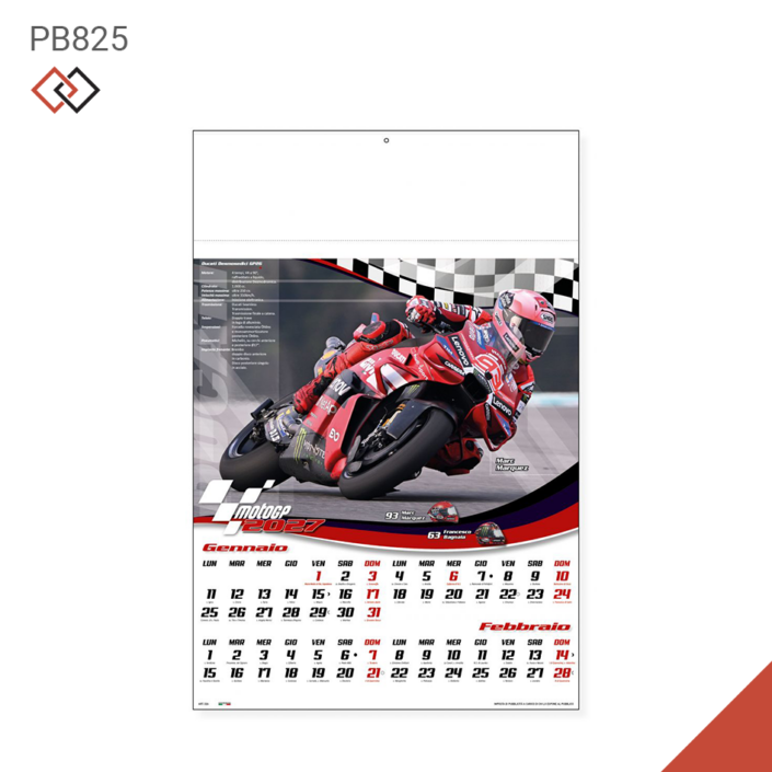 pb825 2027 calendari agende personalizzati