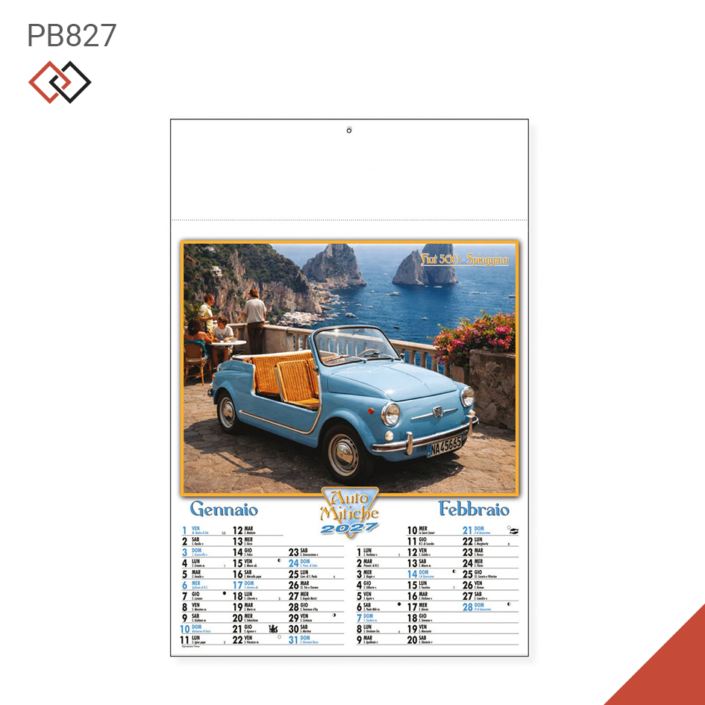 pb827 2027 calendari agende personalizzati